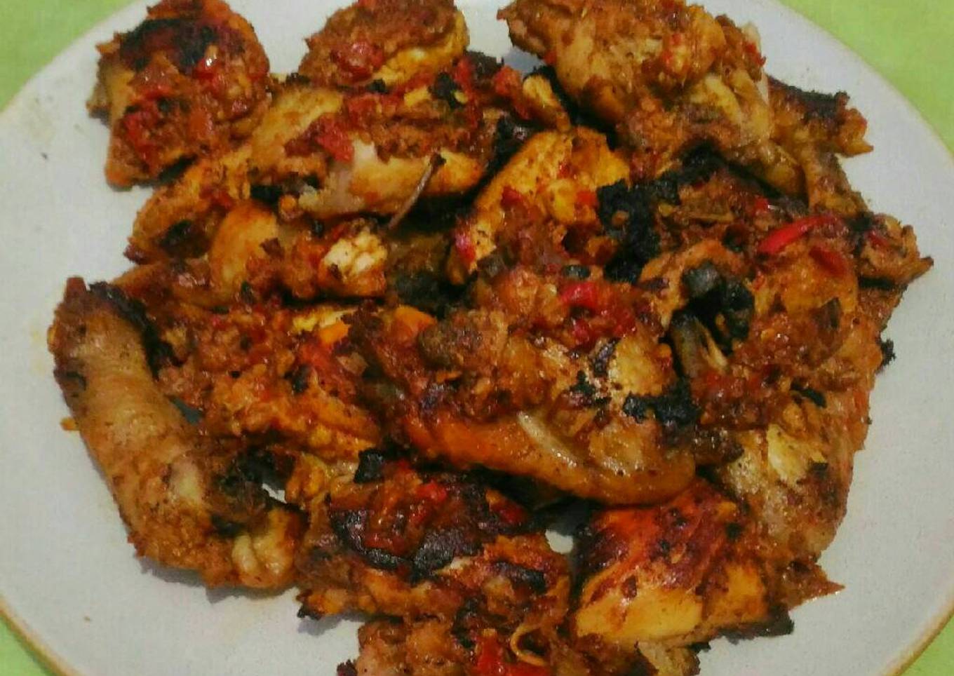 Ayam bakar bumbu balado (pake teflon)