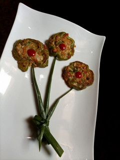 A picture of Stuffed bell pepper.