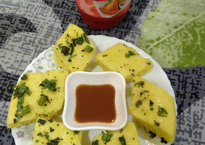 Steps to Prepare Award-winning Khaman dhokla healthy breakfast