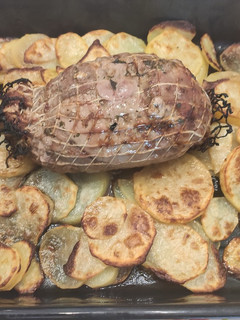 Una foto de Redondo de cerdo al horno