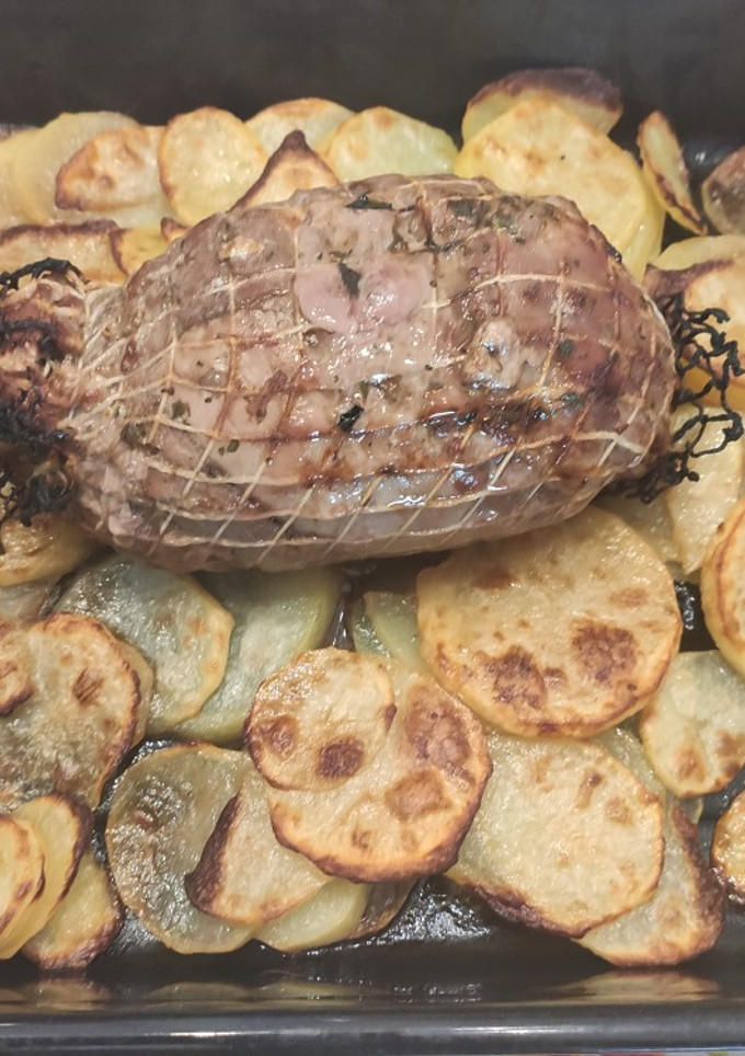 Una foto de Redondo de cerdo al horno