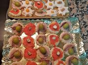 Una foto de canapes fáciles y barato