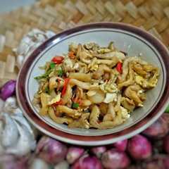 A picture of Tumis jamur tiram.