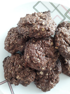Una foto de Galletitas de chocolate, avena y chía