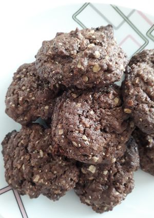 Una foto de Galletitas de chocolate, avena y chía