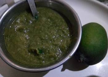Ultimate Cooking Recipe Raw mango coriander chutney Very Delicious