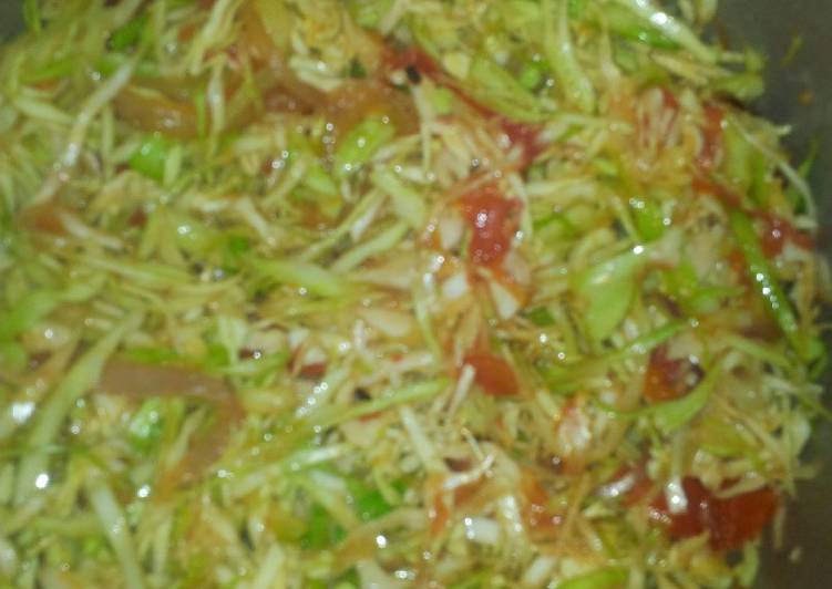 Steamed cabbage #weekely jikoni challange