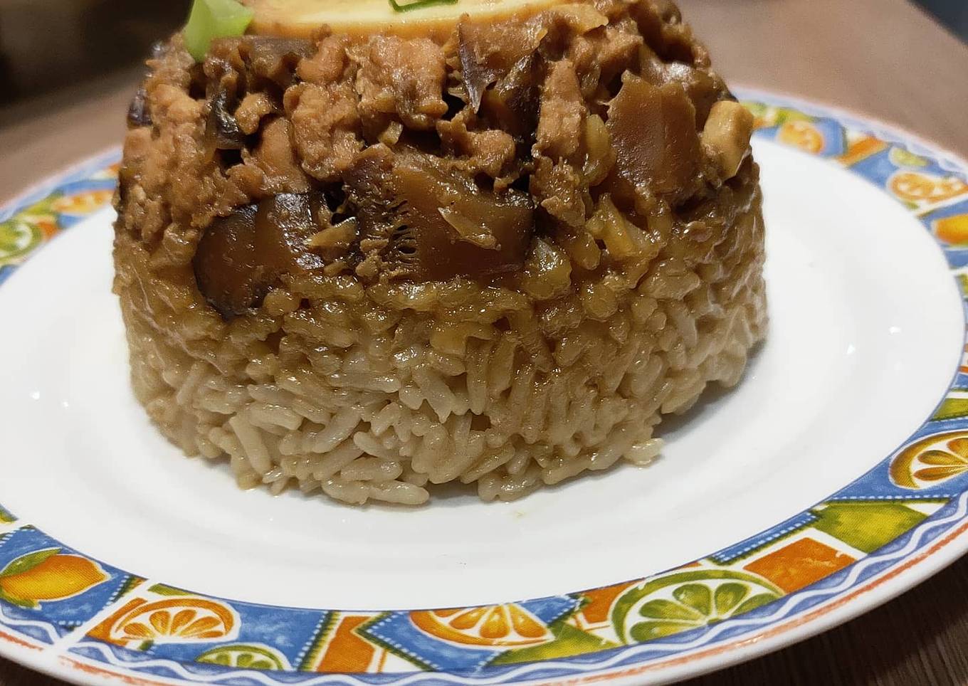 Nasi Tim Ayam Jamur