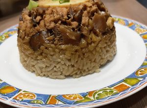 Foto resep Nasi Tim Ayam Jamur
