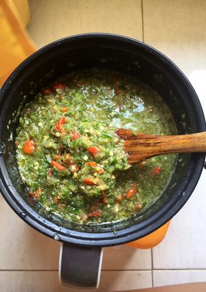 Foto resep Sambal Hijau (Tapi ada merahnya jiakhhh)