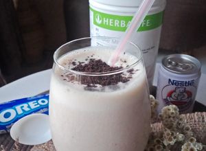 Foto resep Es Susu oatmeal shake mix herbalife