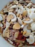 Ensalada campera de pimientos y cebolla con atún y anchoas en Thermomix