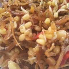 รูปของ Ikan asin tumis kecambah