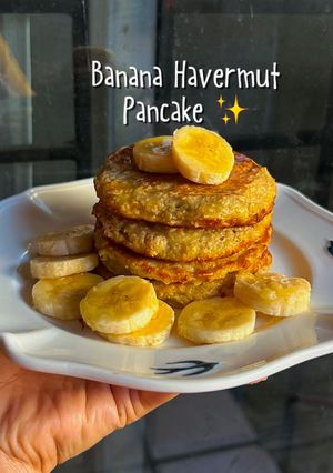 Foto resep Pancake diet friendly !! Banana Havermut pancake ✨