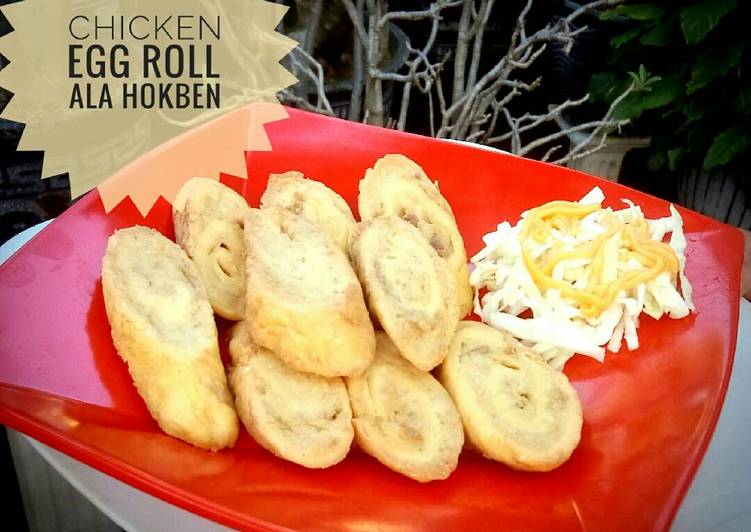 Chicken egg roll ala Hokben