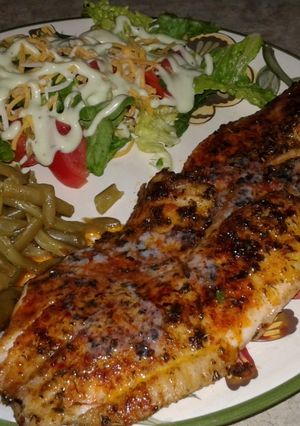 A picture of Blackened Tilapia.