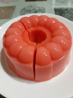 Foto resep Puding Lumut Strawberry