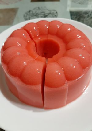 Foto resep Puding Lumut Strawberry