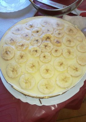Banános vaníliás torta recept fotója