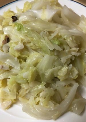 炒高麗菜 的食譜成品照片