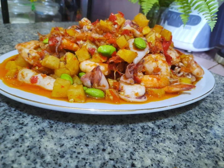 Langkah Mudah untuk Menyiapkan Resep Sambel goreng kentang udang cumi yang Bisa Manjain Lidah Anti Ribet, Mantap Sekali