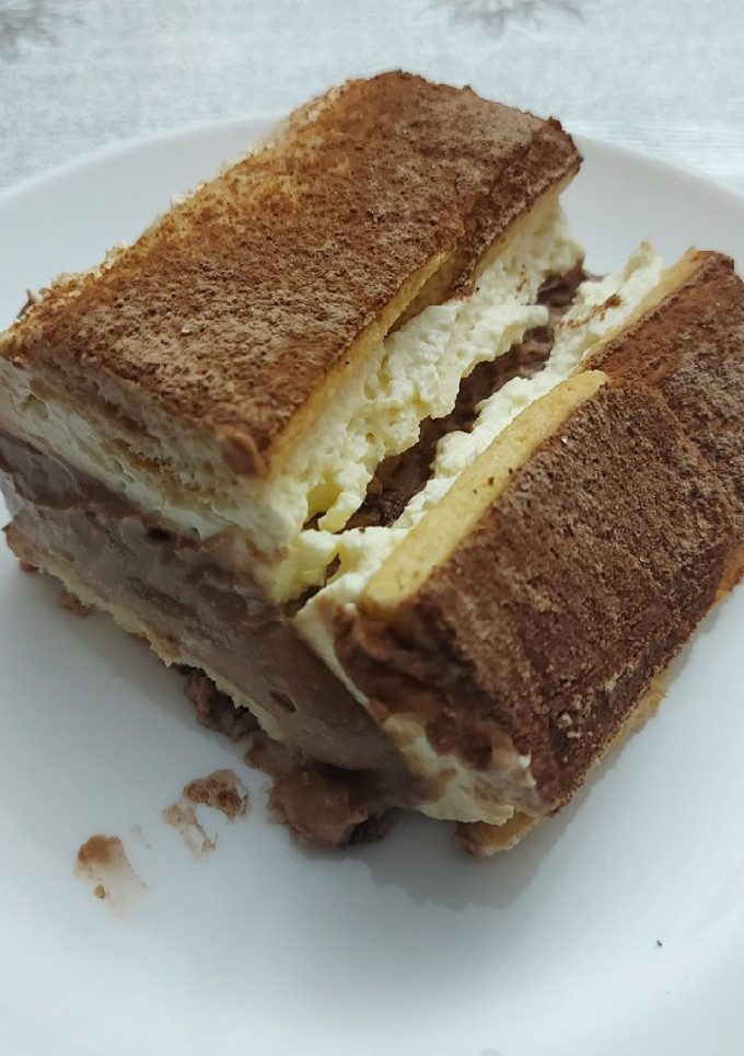 Una foto de Tarta de queso y nocilla