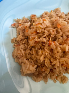 Una foto de Arroz tres delicias