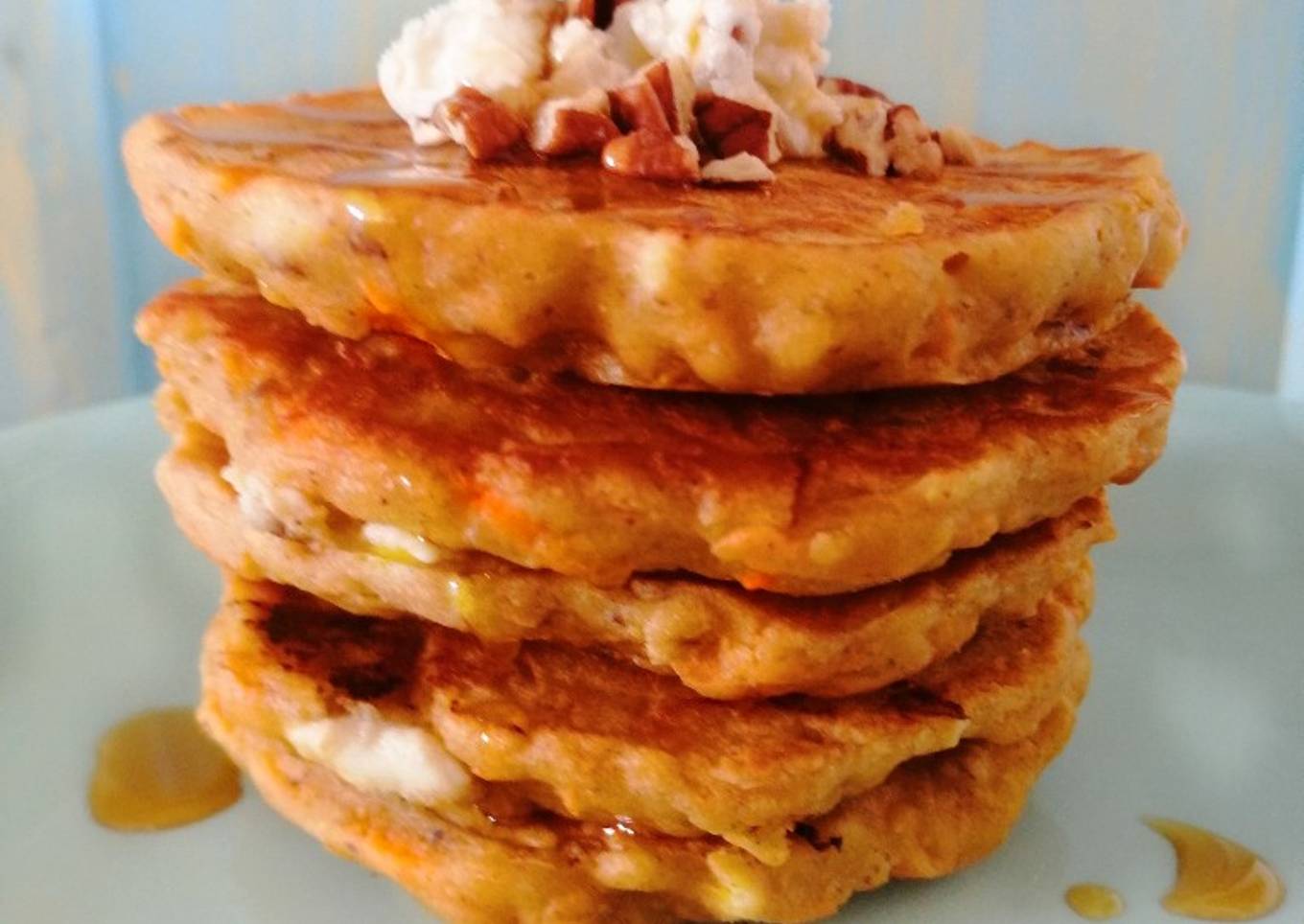 Hot cakes pastel de zanahoria (carrot cake)🥕🥞