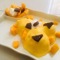A picture of Mango Icecream.