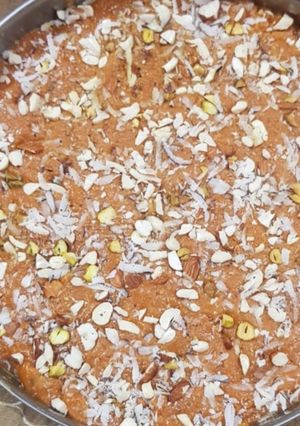 A picture of Besan burfi.