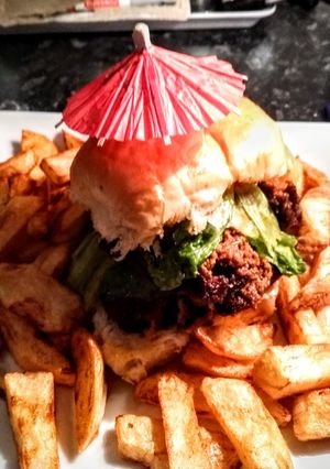 A picture of Simple Homemade Burger.