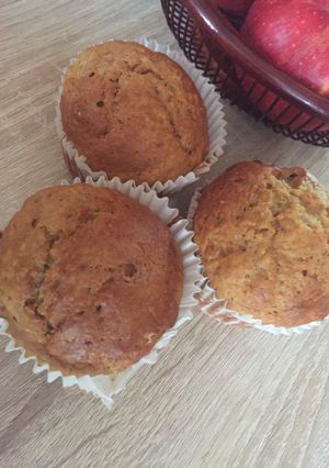 Almás-banános muffin recept fotója