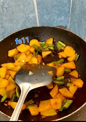 Foto resep Kentang cabe buncis sambal balado no ribet
