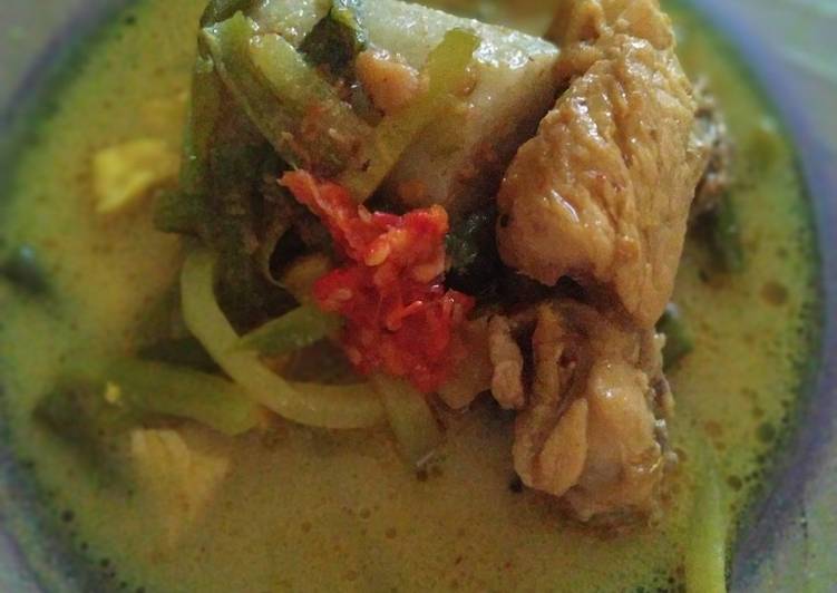 Resep Kare ayam with lontong sayur yang mudah