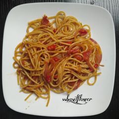 A picture of Yummy pantry pasta.