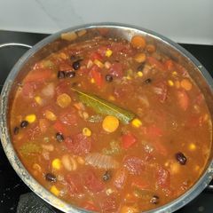 A picture of Wood Badge Vegetarian Chilli.