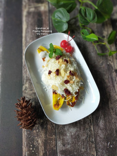 Foto resep Pisang Panggang Vla Vanila