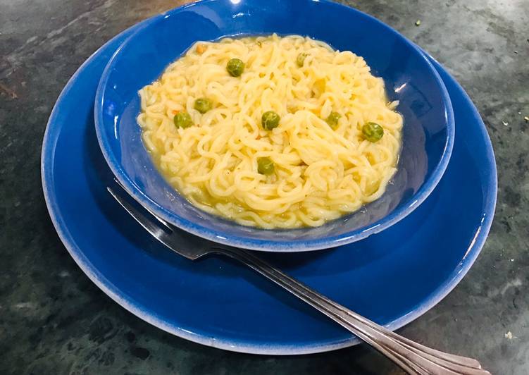 Simple Way to Prepare Homemade Maggie with pea