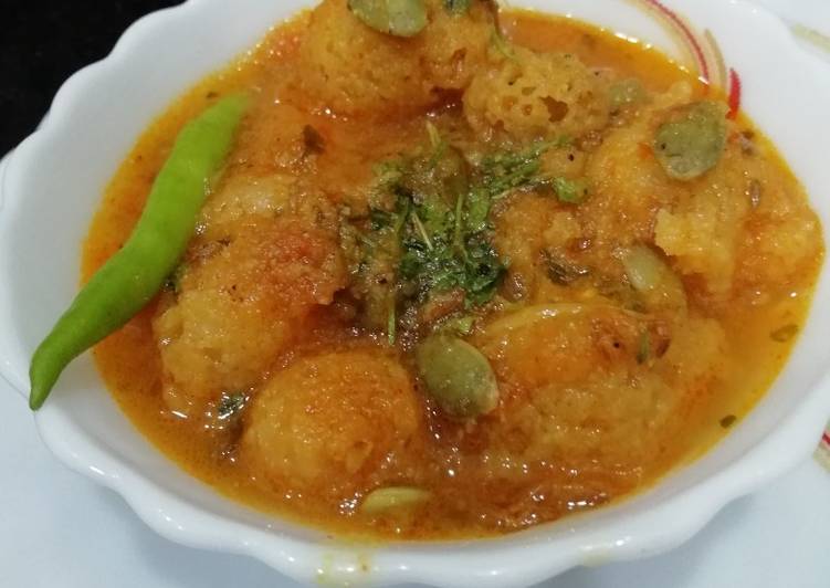 Recipe of Quick Mongra &amp; Pumpkin seeds curry