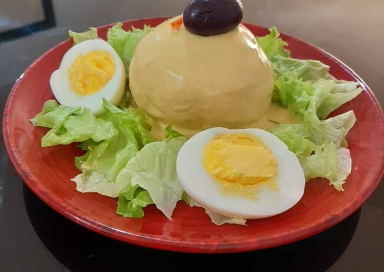 Papa a la huancaína con sabor chiclayano