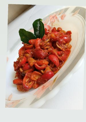 Foto resep Kulit belinjo teri tempe balado