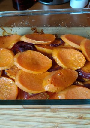 Köret variáció édesburgonyára recept fotója