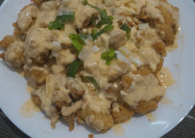 Anti Ribet, Buat Ayam goreng saos telur asin Wajib Dicoba