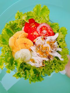 Hình của món Salad ức gà.