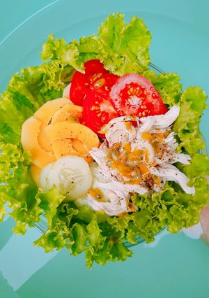 Hình của món Salad ức gà.