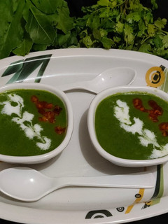 પાલક કોથમીર નો સૂપ (Spinach Coriander Soup Recipe In Gujarati) રેસીપી મુખ્ય ફોટો