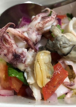 中美洲風味涼拌海鮮 的食譜成品照片