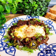 A picture of Shakshuka The Middle Eastern Recipe In Indian Style.