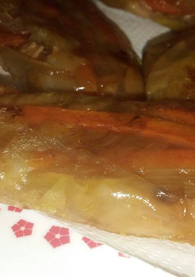 Una foto de Rollitos de verdura y pavo al horno fácil