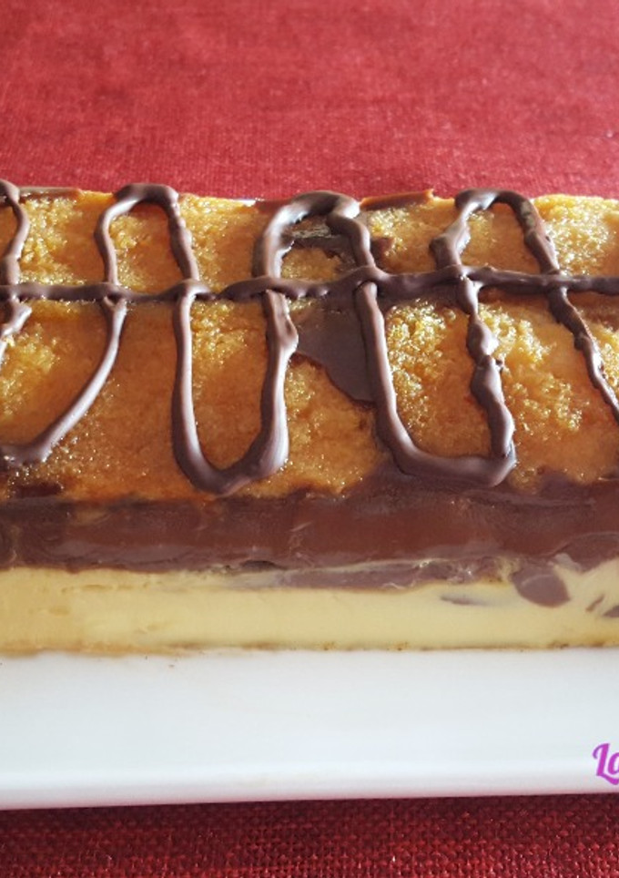 Una foto de Flan de Bizcocho